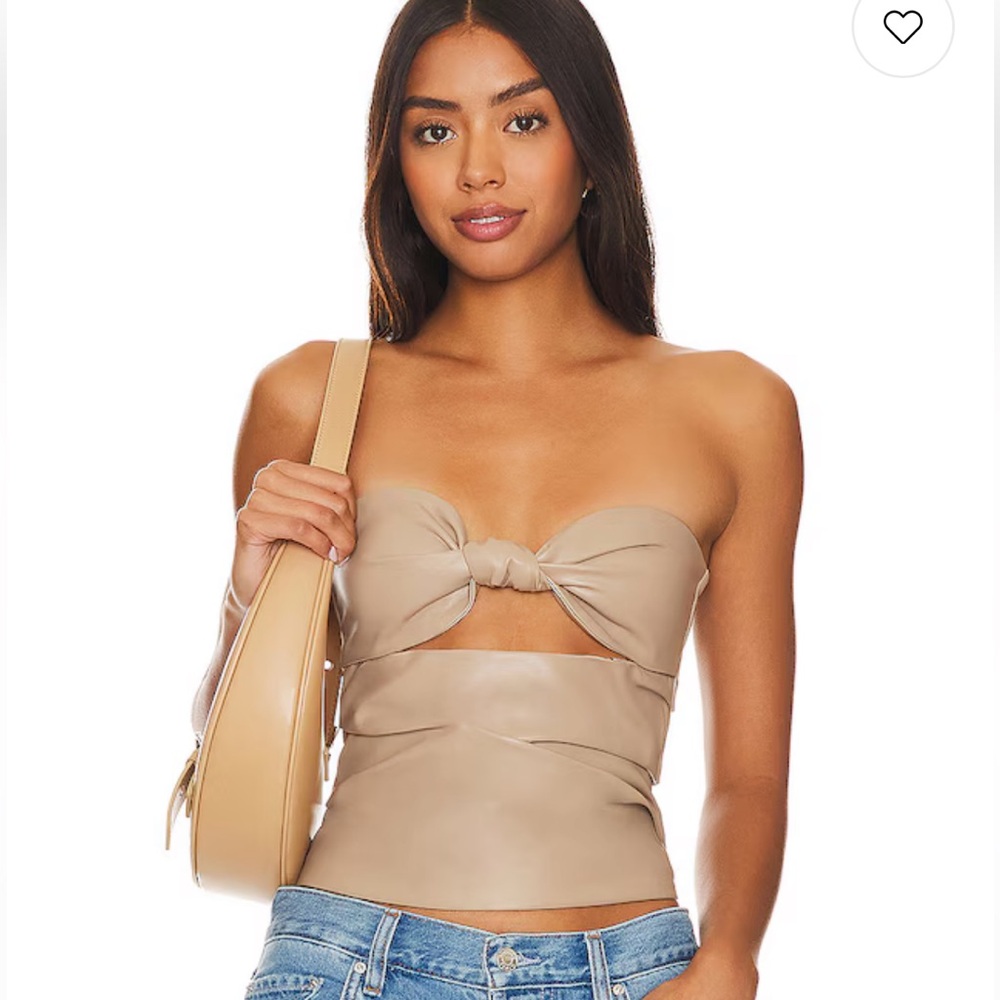 Lover and Friends - Daxton Faux Leather Top
